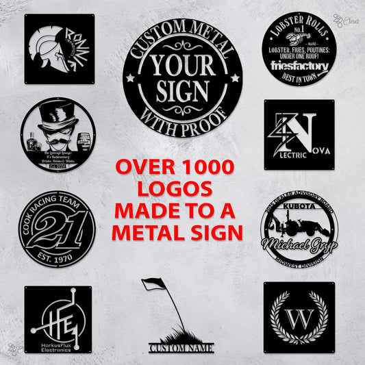 Custom Metal Sign LED Lights Your Custom Text Metal Sign Your Logo Here Sign Metal Sign Custom Business Sign Design Sign Business Logo Sign
