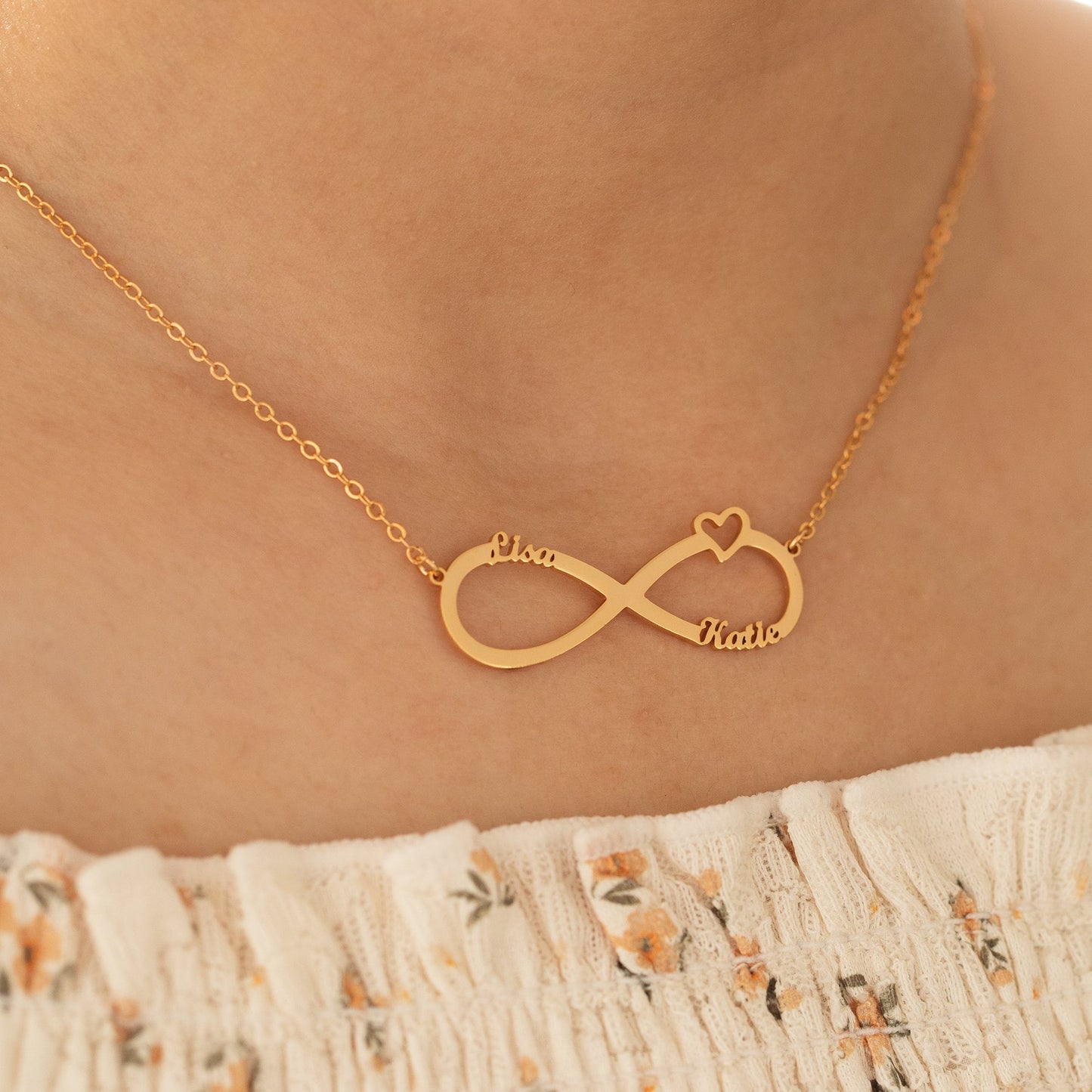 Personalized Infinity Name Necklace, Mom Necklace With Kids Names, Multi Name Necklace, Mother's Day Gift for Mom, Silver Jewelry for Mom