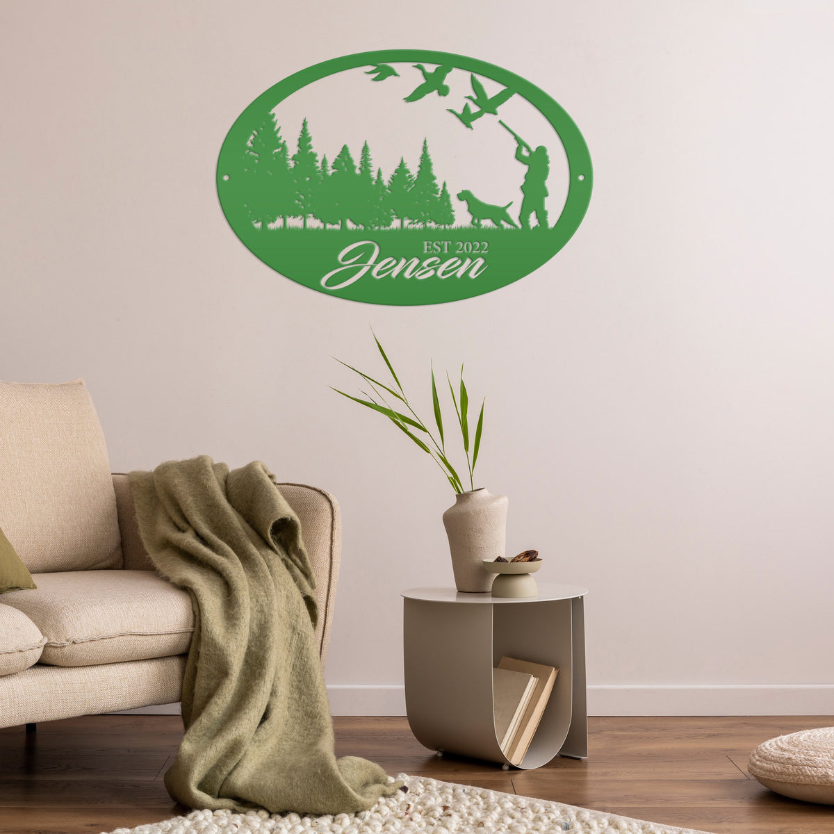 Duck Hunting Scene Sign, Personalized Gift for the Duck Hunter, Unique Gift Idea, Custom Metal Wall Art, Home Decor