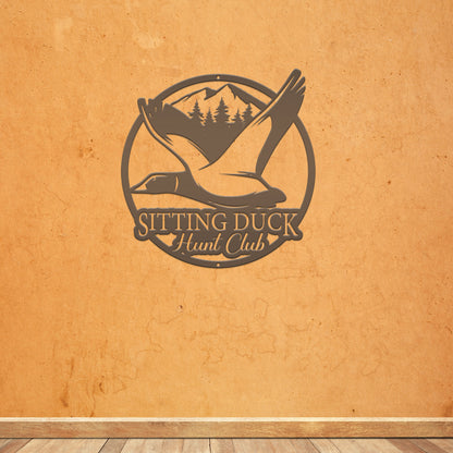 Personalized Duck Hunt Club Metal Sign - Duck Hunting