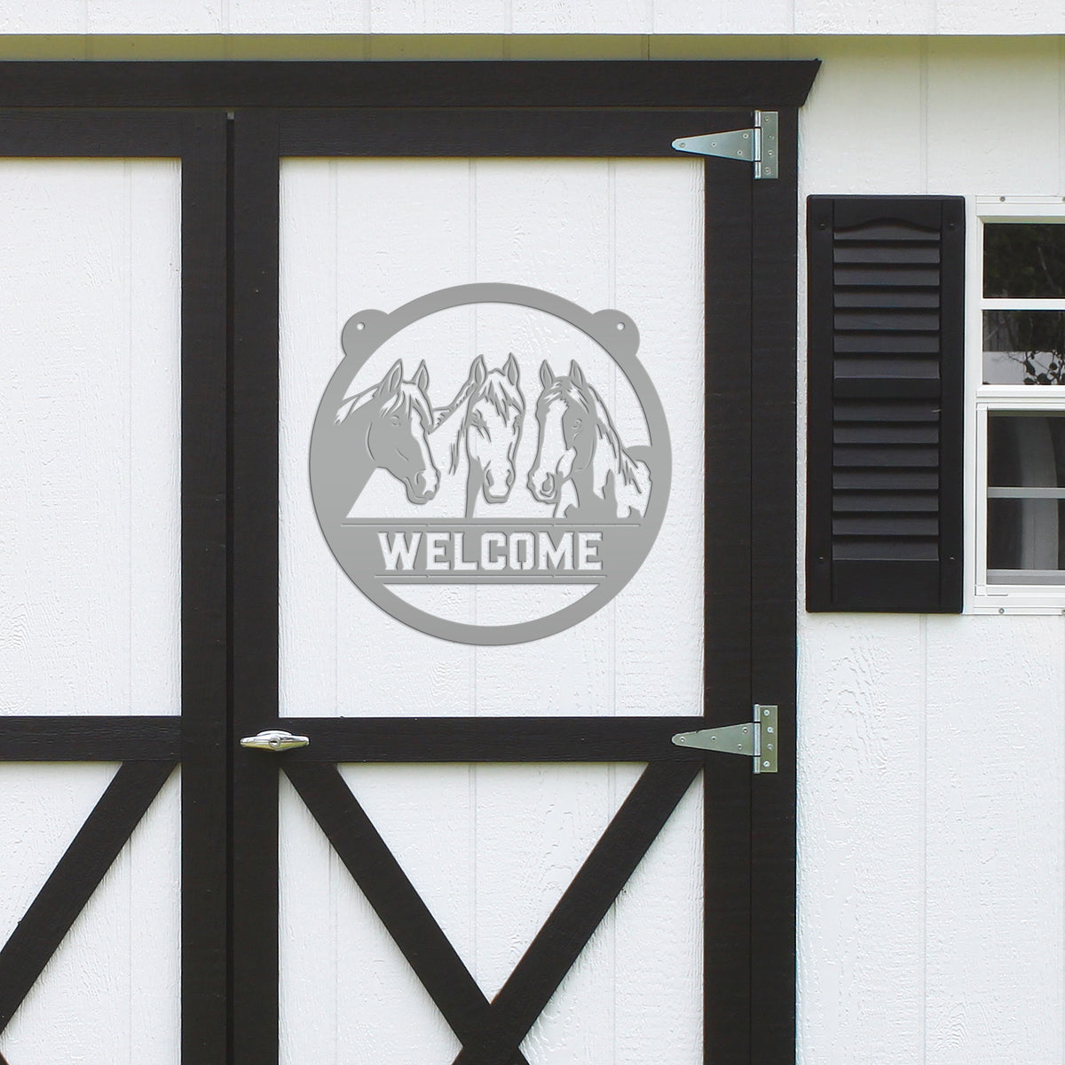 Charming Horse Welcome Sign – Unique Metal Decor for Animal Lovers - Ranch/Farm Welcoming Signs - Farmhouse Decoration - Housewarming Gift