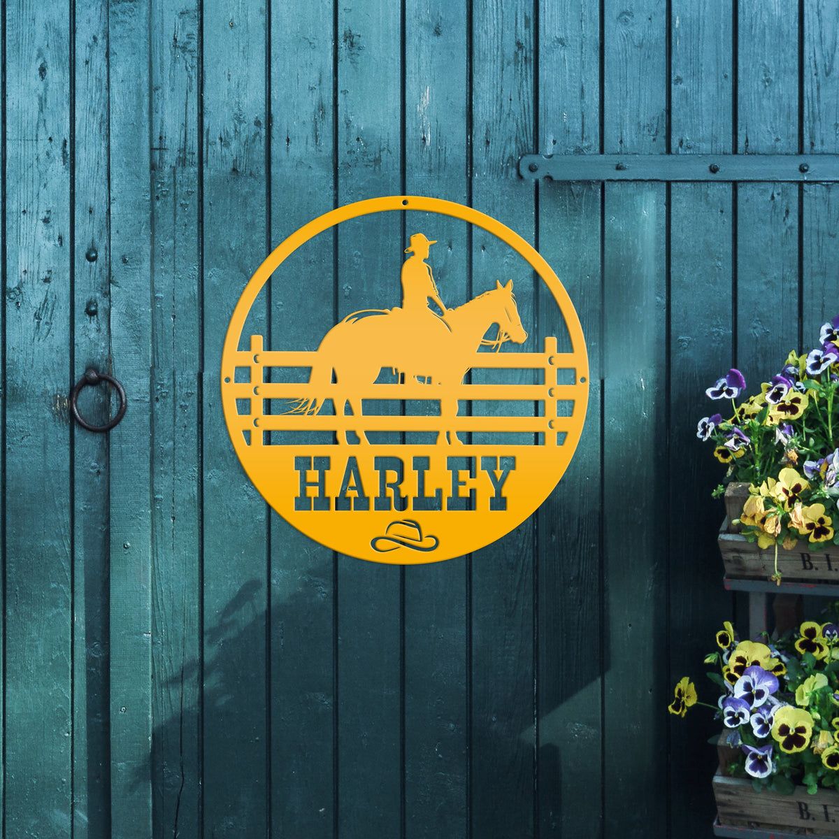 Custom Horse Name Metal Sign-Horse Stable Sign