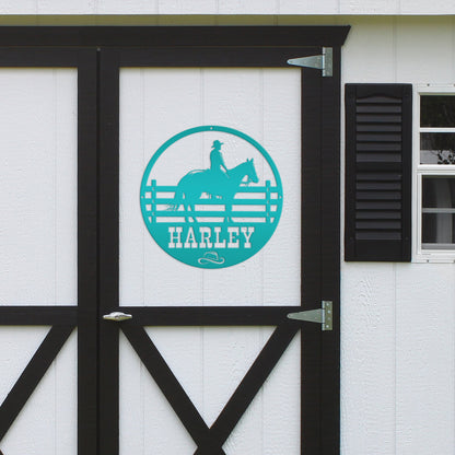 Custom Horse Name Metal Sign-Horse Stable Sign