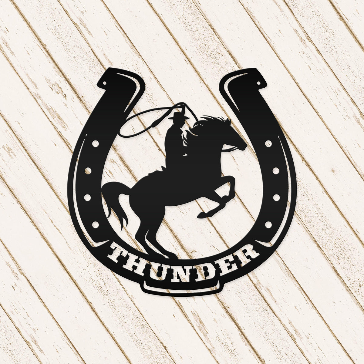 Personalized Horse Name Metal Sign- Horse Stable Name Sign