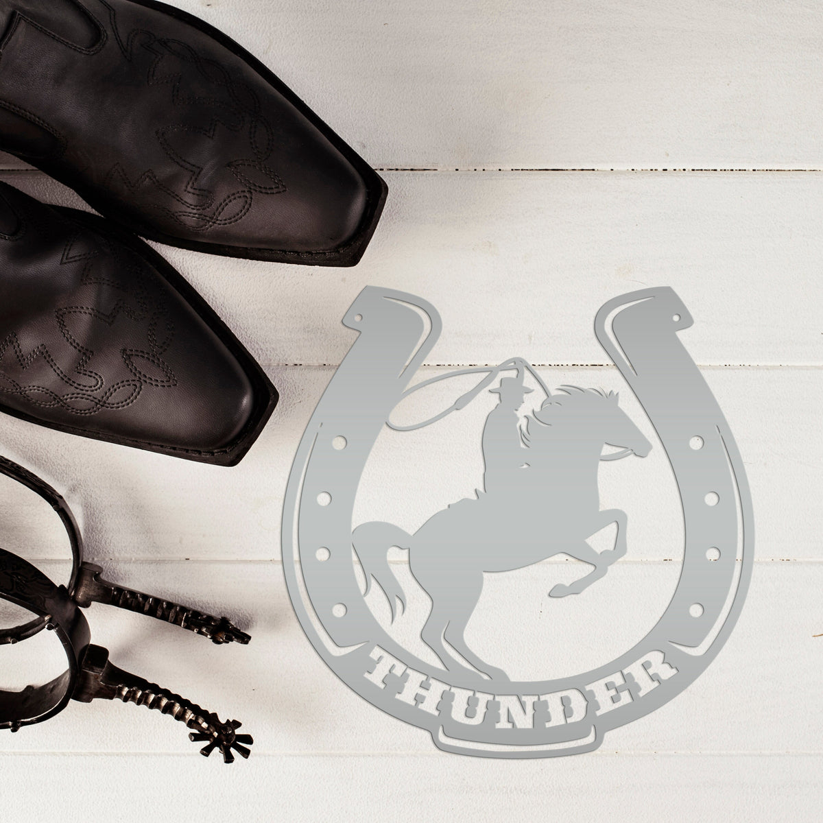 Personalized Horse Name Metal Sign- Horse Stable Name Sign