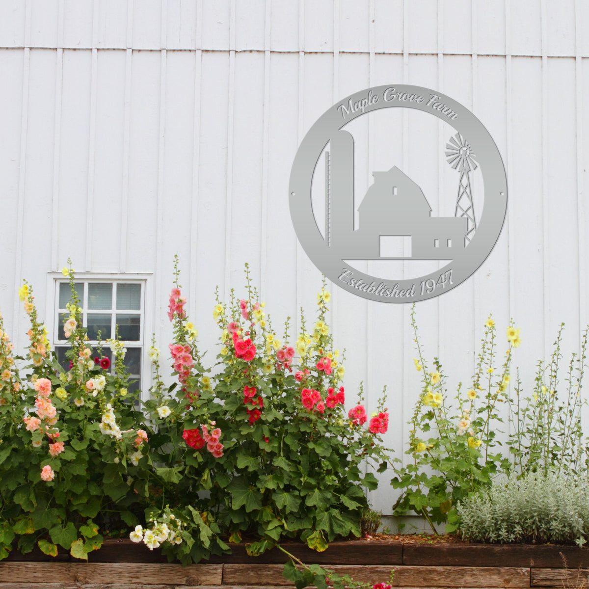 Personalized Farm Established Date Metal Sign - Enter your own wording