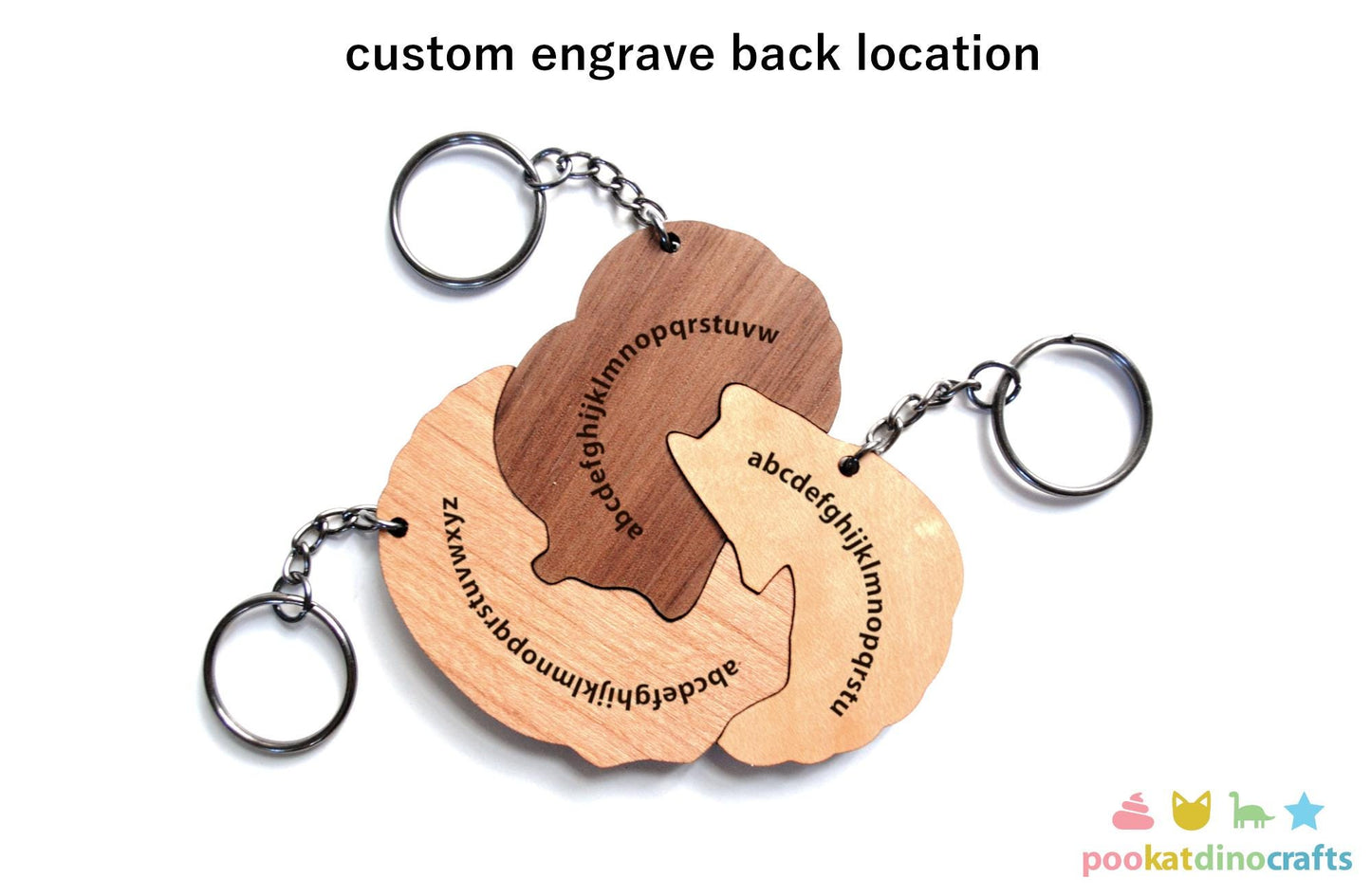 Interlocking Forest Friends Keychain Set - Skunk, Raccoon, Fox Trio