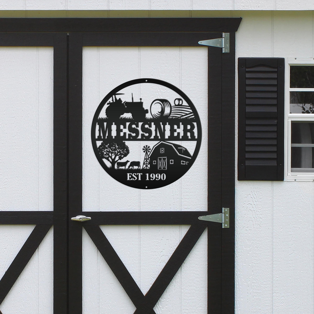 Personalized Farm Scene Sign - Your Name - Your Wording