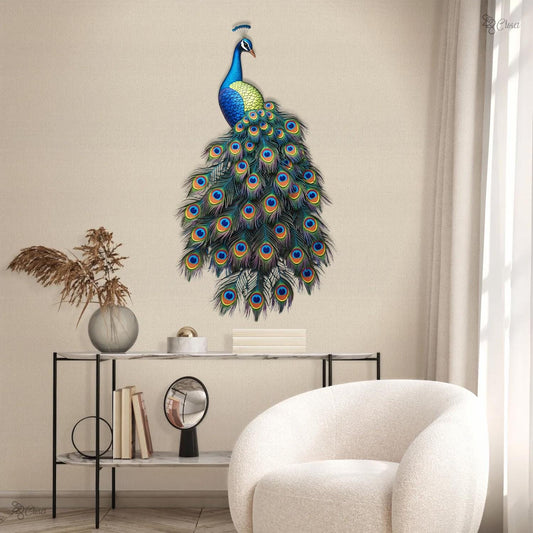 Peacock Metal Wall Sign, Peacock Metal Wall Art, Peacock Decor Home Decor, Peacock Art Birthday Gift, Gift for dad mom, Living Room Decor