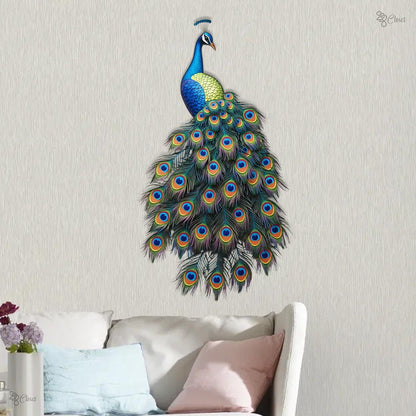 Peacock Metal Wall Sign, Peacock Metal Wall Art, Peacock Decor Home Decor, Peacock Art Birthday Gift, Gift for dad mom, Living Room Decor