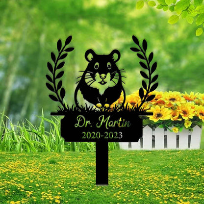 Personalized Hamster Memorial Sign, Memorial Stake, Pet Loss Gift, Hamster Remembrance Plaque, Hamster garden, Sympathy Gift, Pet memorial