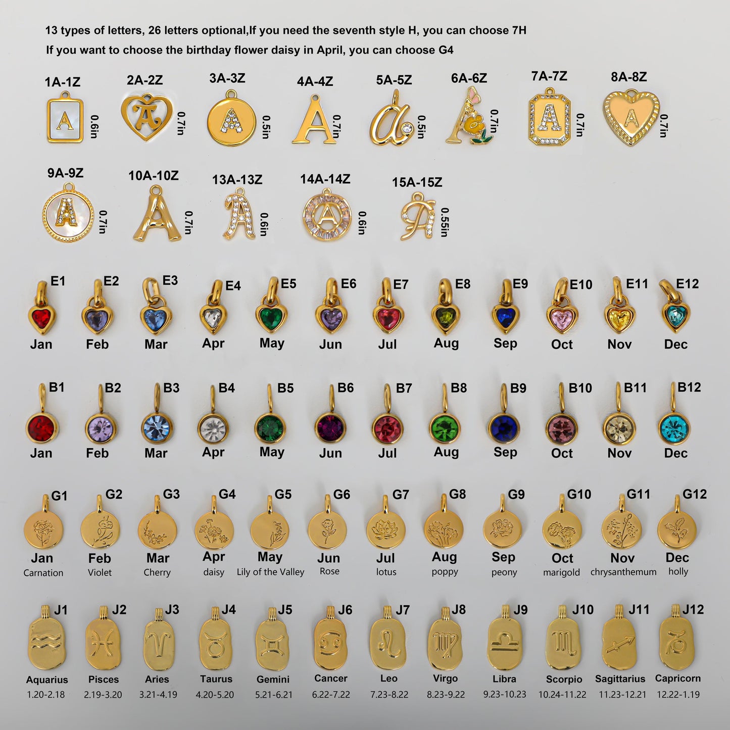Initial charms, wallet charms, birthstone charms, keychain charms, Personalized charms, personalized keychains, charm charms, birthday gifts,