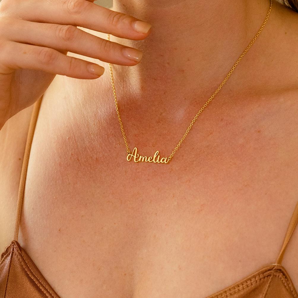 Personalized Name Necklace, Custom Signature Name Necklace, Silver Name Necklace, Perfect Birthday Gift for Her, Christmas Gift for Mom