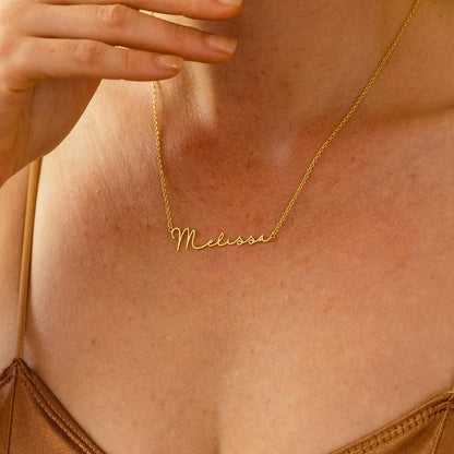 Personalized Name Necklace, Custom Signature Name Necklace, Silver Name Necklace, Perfect Birthday Gift for Her, Christmas Gift for Mom