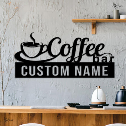 Personalized Coffee Bar Neon Sign, Coffee Lover Gift, Gift for barista, Custom Coffee & Wine Bar LED Sign,Barista Decor, Cafe sign,Home Gift