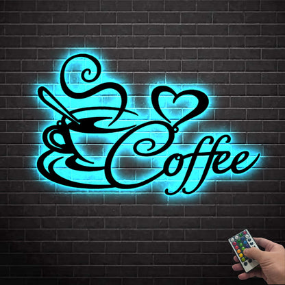 Personalized Coffee Bar Neon Sign, Coffee Lover Gift, Gift for barista, Custom Coffee & Wine Bar LED Sign,Barista Decor, Cafe sign,Home Gift