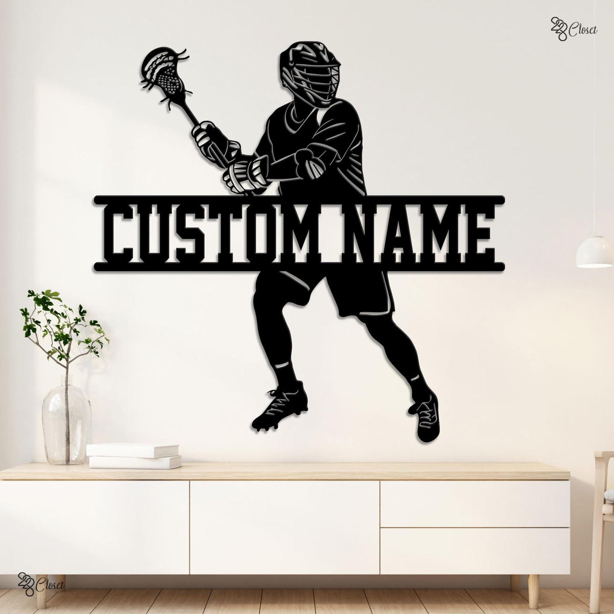 Custom Lacrosse LED Sign, Personalized Player Neon Wall, Gift for dad, Lacrosse Player Sign, Lacrosse Room Decor, Lacrosse gift, Sport sign