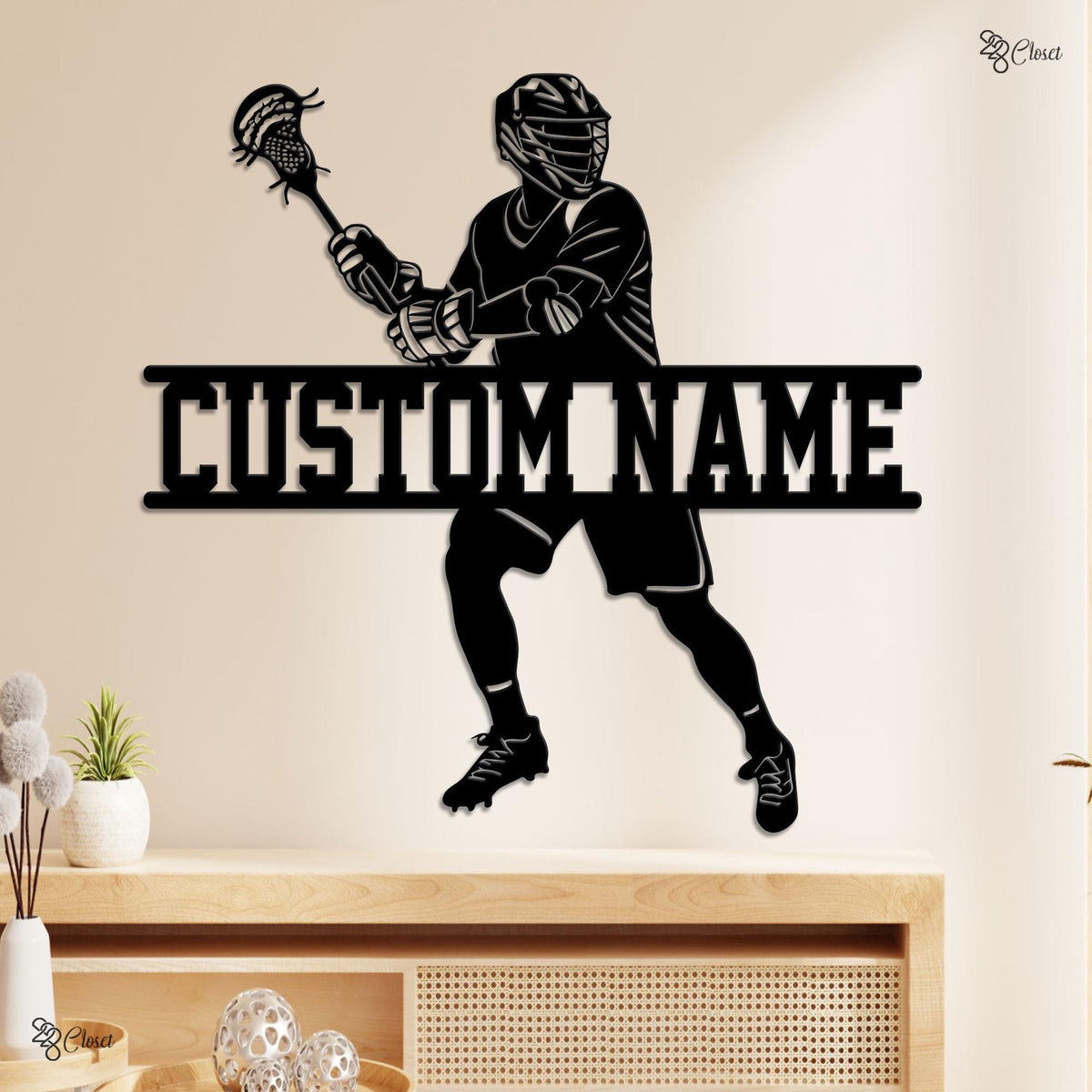 Custom Lacrosse LED Sign, Personalized Player Neon Wall, Gift for dad, Lacrosse Player Sign, Lacrosse Room Decor, Lacrosse gift, Sport sign