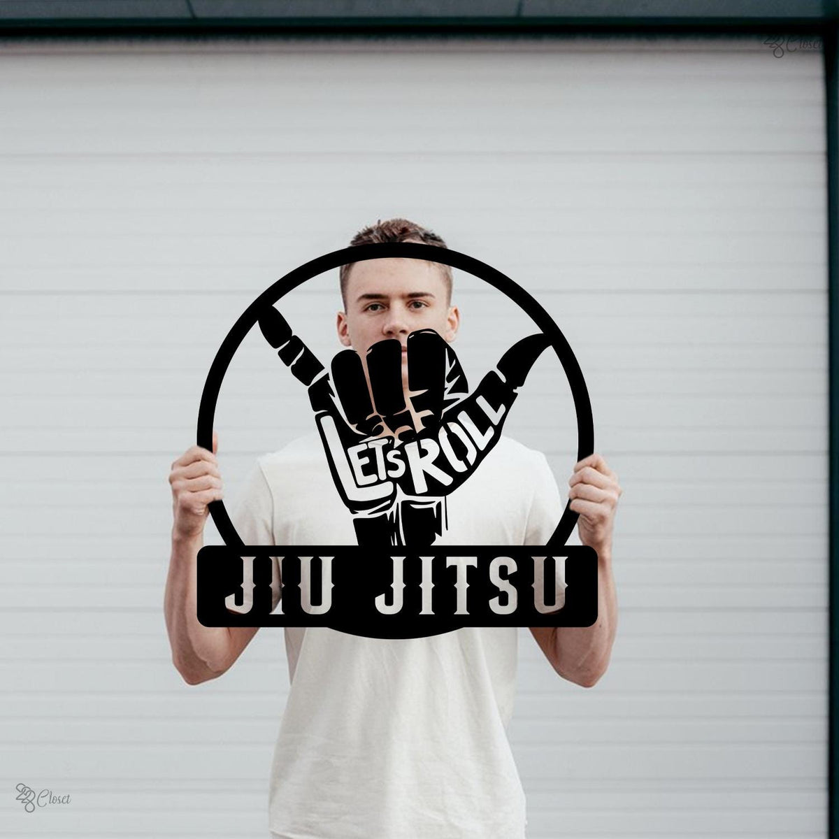 Custom Jiu Jitsu Medal Led Light,Sign for Martial Athletes, Gift for dad, Personalized BJJ Medal Holder, Jiu jitsu gift, Karate Fighter Sign