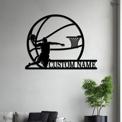 Custom Basketball LED Sign, Personalized Basketball Wall Sign, Basketball Wall for Athletes, Basketball led sign,Gift for son,Basketball art