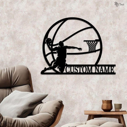Custom Basketball LED Sign, Personalized Basketball Wall Sign, Basketball Wall for Athletes, Basketball led sign,Gift for son,Basketball art