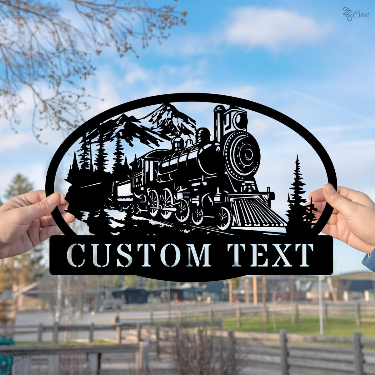 Custom Train Neon Sign, Personalized Railroad LED Wall Light, Gift for dad, Railroad Neon Wall Sign, Railway led light, Vintage train gift