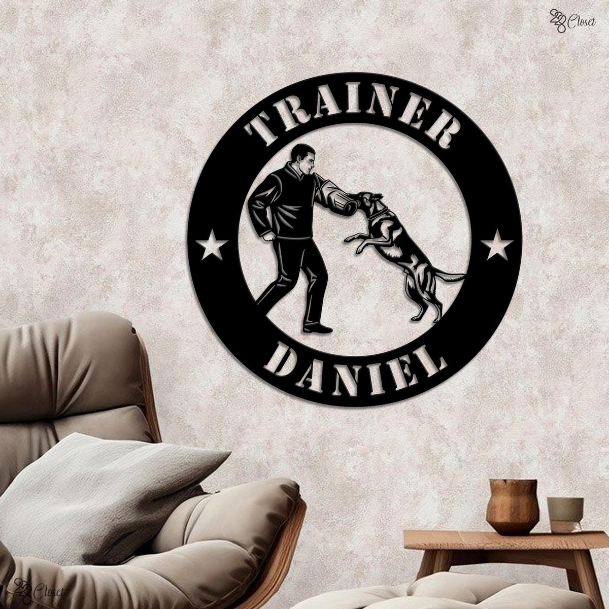 Custom Dog Trainer Neon Metal Sign, Pet Training Room Decor, Gift for Pet Lovers, Sign for Dog Trainer, Training studio sign, Neon pet light
