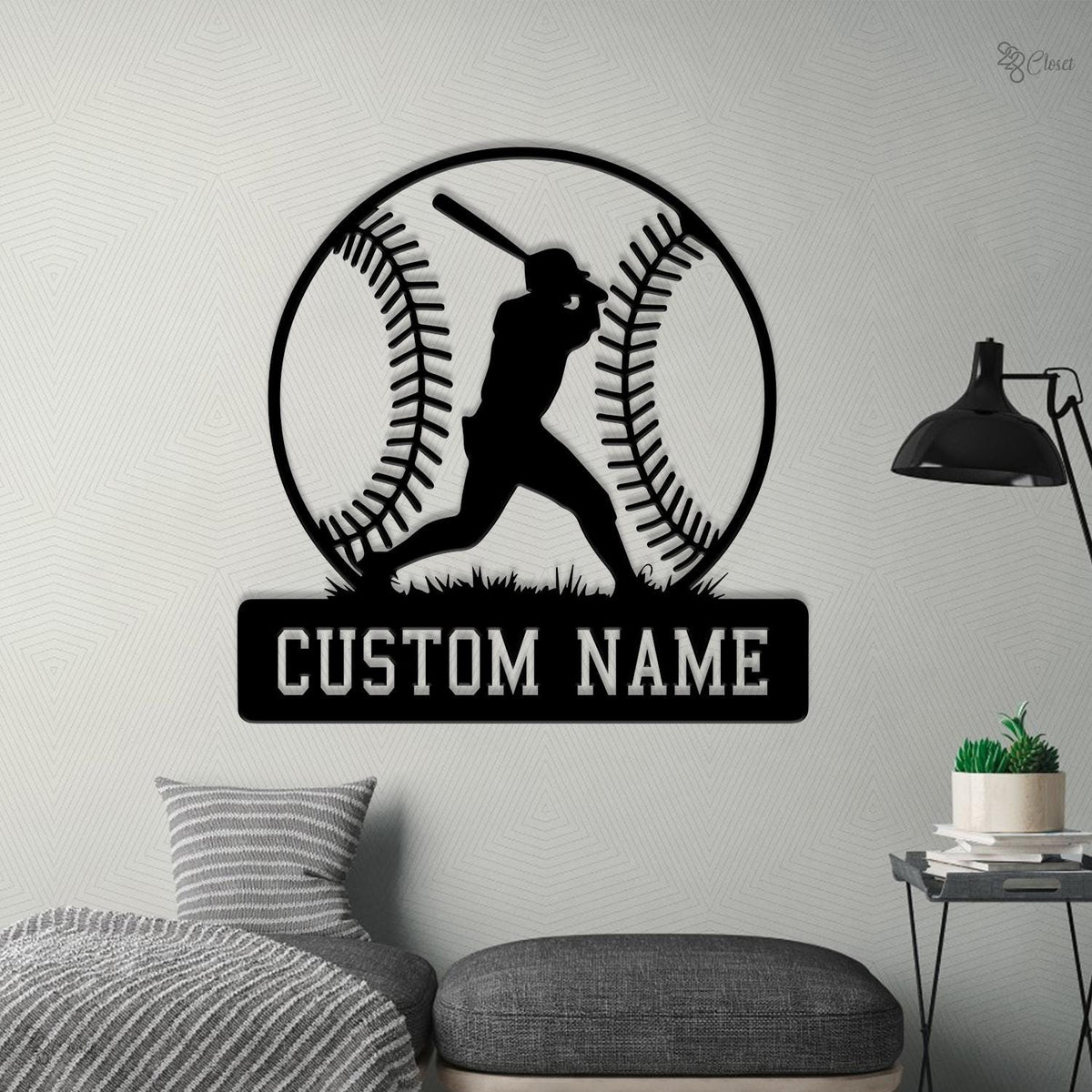 Custom Baseball LED Sign, Personalized Player Wall Light, Baseball LED Wall Sign, Baseball Player Sign, Gift for Athlete,Baseball lover gift