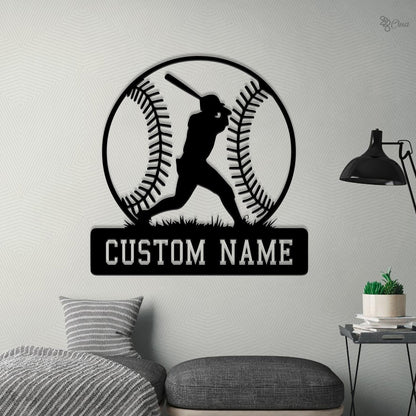 Custom Baseball LED Sign, Personalized Player Wall Light, Baseball LED Wall Sign, Baseball Player Sign, Gift for Athlete,Baseball lover gift