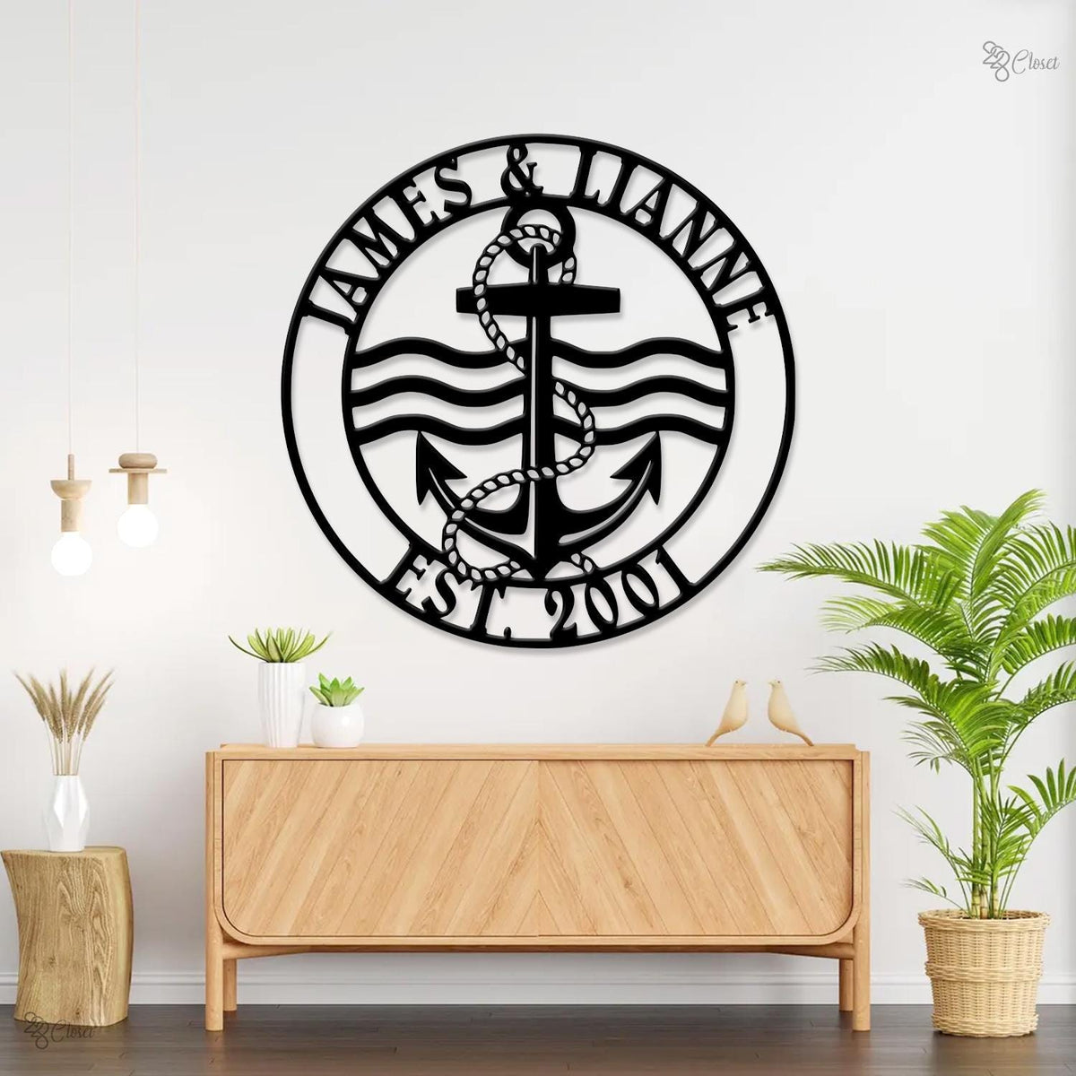Custom Navy Anchor LED Metal Sign, Personalized Sailor Wall Light, Gift for dad, Navy Gift with Ship Sign, Sailor sign, Navy graduation gift