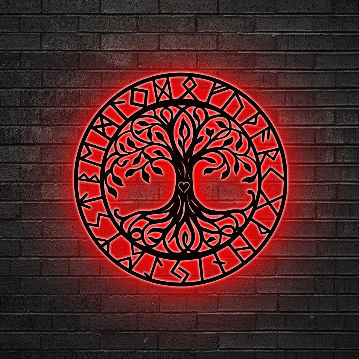 Tree of Life Neon Sign, Celtic Rune LED Wall, Mystical Norse Decor, Viking Tree of Life Sign,Gift for family, Spiritual Decor,Mythology Gift
