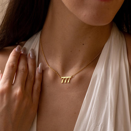Gold Angel Number Necklace, Lucy Number Necklace, Custom Year Necklace, Silver Number Necklace 111 222 333 444 555 666 777 888 999 Christmas