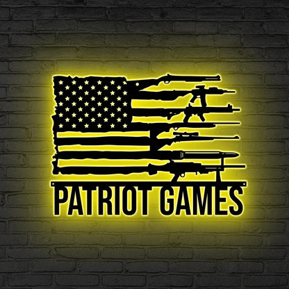 Custom Gun LED Sign,Personalized Rifle Neon Wall Light, Gift for dad, Gun Enthusiast LED Sign, Firearm lover gift, Gift for dad, Garage Sign