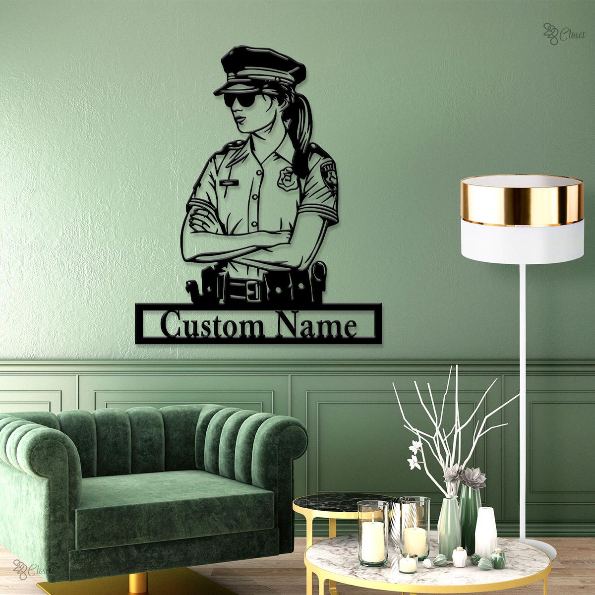 Custom Police Officer LED Sign, Light for Law Enforcement Gift, Decor for Officer, Police Officer LED Wall, Police wall decor, Home Sign