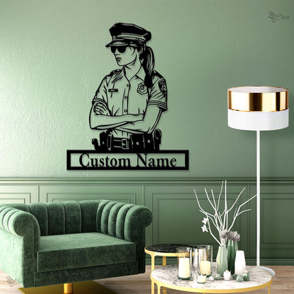 Custom Police Officer LED Sign, Light for Law Enforcement Gift, Decor for Officer, Police Officer LED Wall, Police wall decor, Home Sign