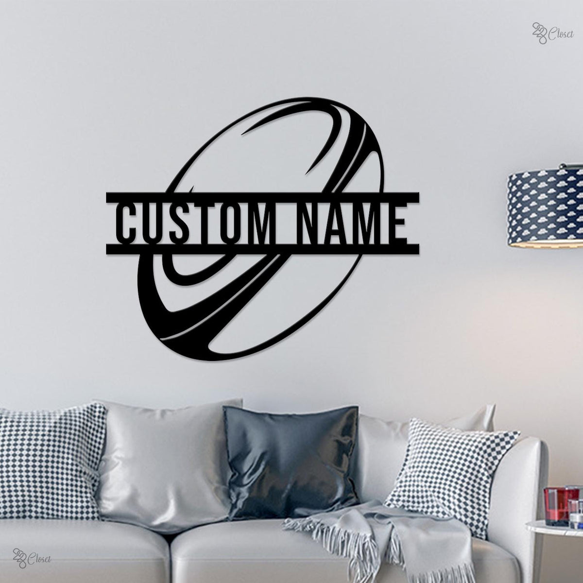 Personalized Rugby LED Metal Sign, Rugby Neon Sign, Gift for sport, Gift for Rugby Player, Athlete room sign, Sports bar neon, Gift for son