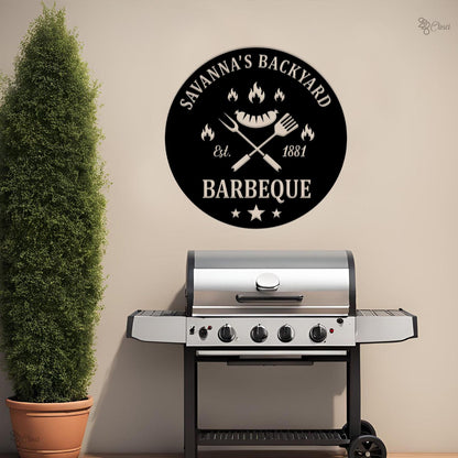 Custom BBQ LED Sign, Personalized Barbecue Neon Light, Backyard Grill Wall Decor, Outdoor Grill Party Wall, Gift for dad, Bbq lover gift