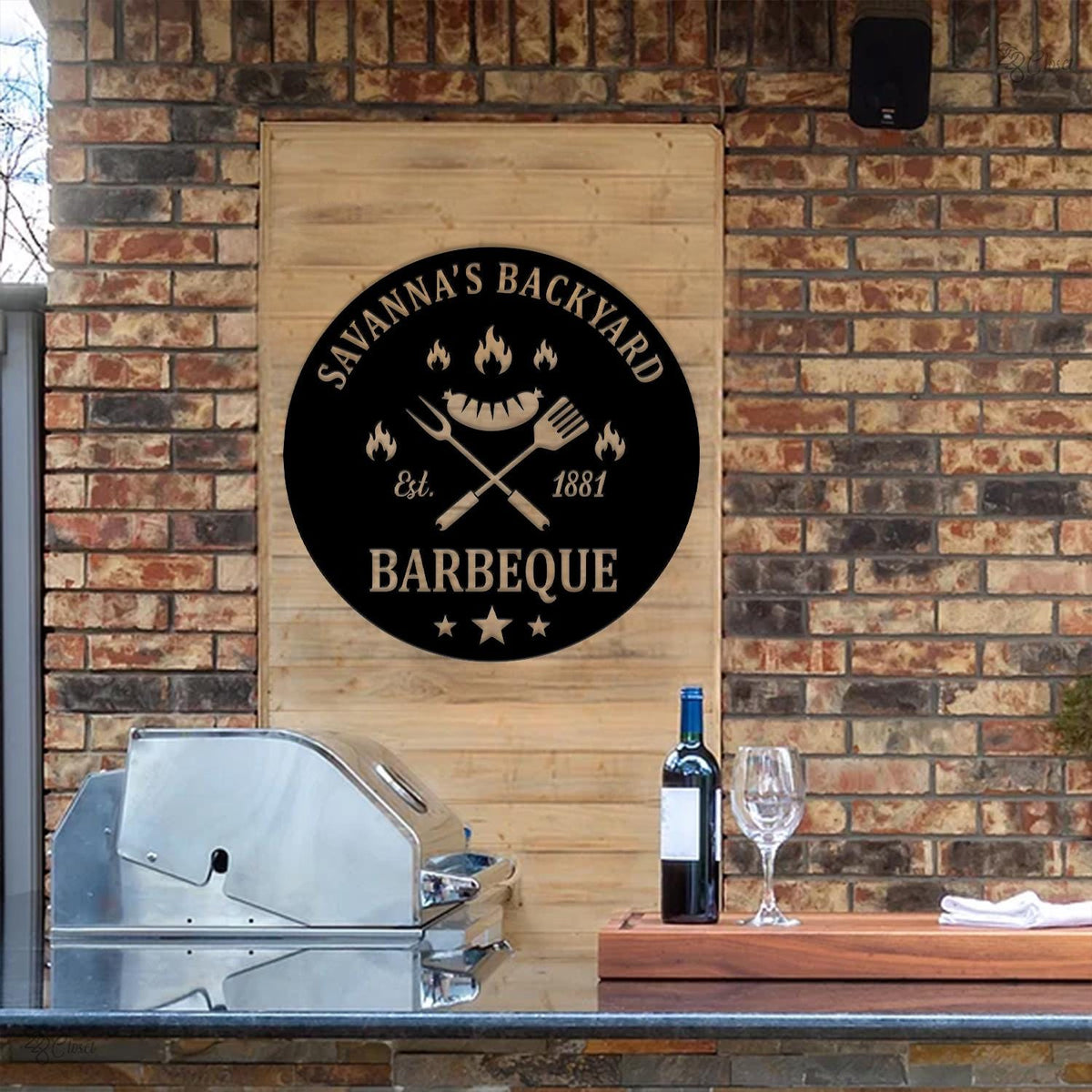 Custom BBQ LED Sign, Personalized Barbecue Neon Light, Backyard Grill Wall Decor, Outdoor Grill Party Wall, Gift for dad, Bbq lover gift