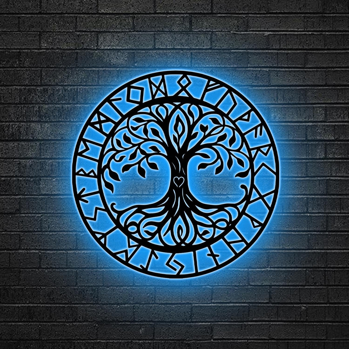 Tree of Life Neon Sign, Celtic Rune LED Wall, Mystical Norse Decor, Viking Tree of Life Sign,Gift for family, Spiritual Decor,Mythology Gift