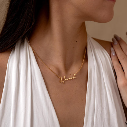 Personalized Name Necklaces, Silver Name Necklace, Gold Mama Necklace, Custom Script Name Jewelry, Birthday Gift for Her, Mothers Day Gift