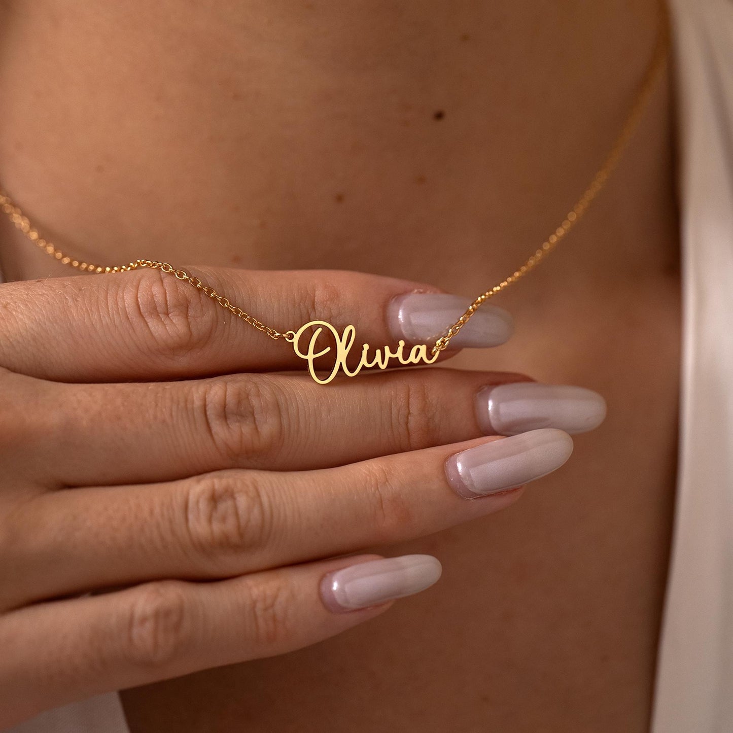 Personalized Name Necklaces, Silver Name Necklace, Gold Mama Necklace, Custom Script Name Jewelry, Birthday Gift for Her, Mothers Day Gift