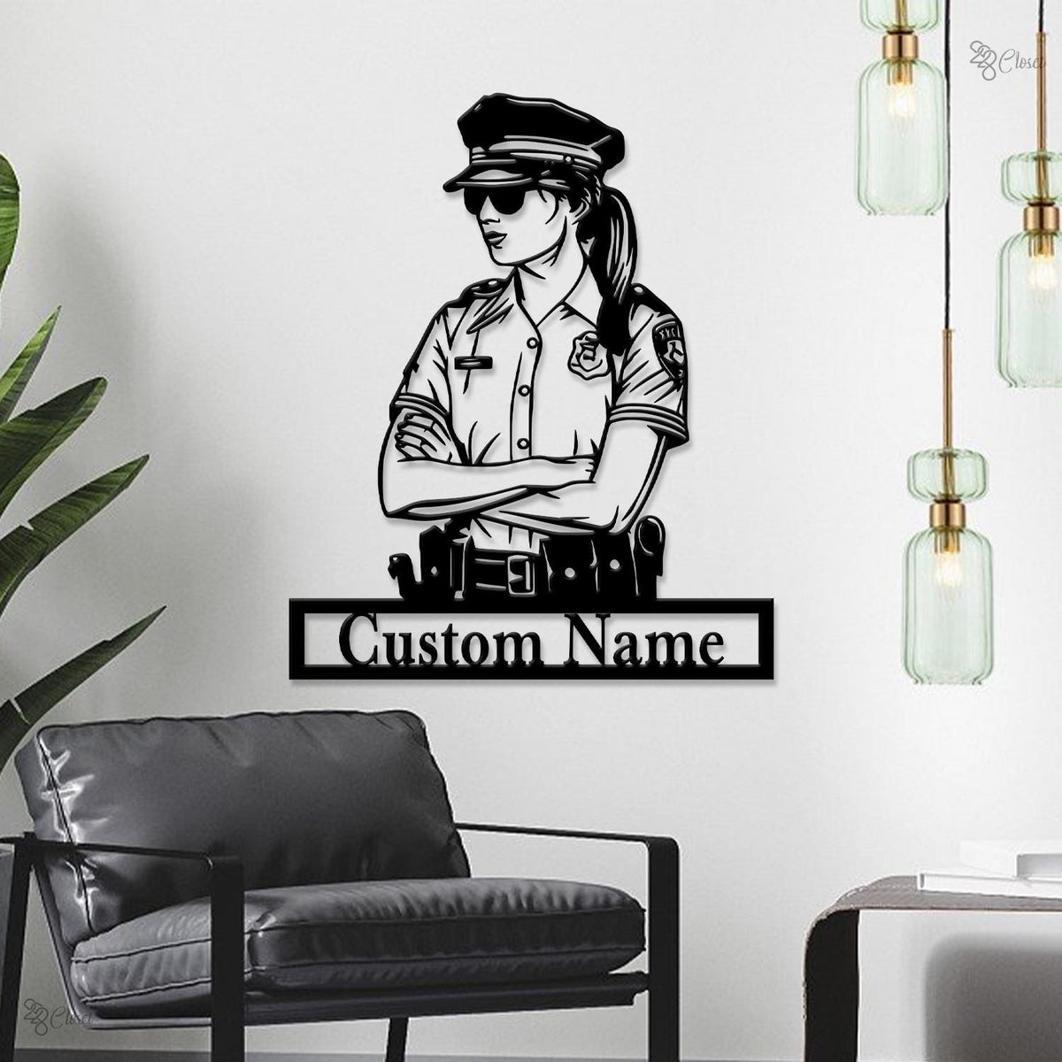 Custom Police Officer LED Sign, Light for Law Enforcement Gift, Decor for Officer, Police Officer LED Wall, Police wall decor, Home Sign