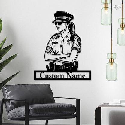 Custom Police Officer LED Sign, Light for Law Enforcement Gift, Decor for Officer, Police Officer LED Wall, Police wall decor, Home Sign