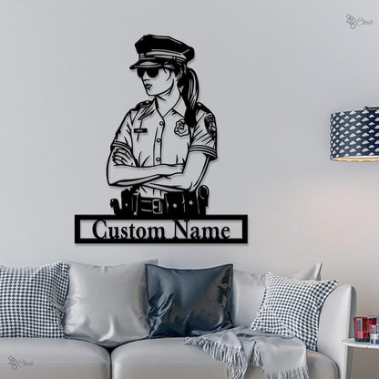 Custom Police Officer LED Sign, Light for Law Enforcement Gift, Decor for Officer, Police Officer LED Wall, Police wall decor, Home Sign