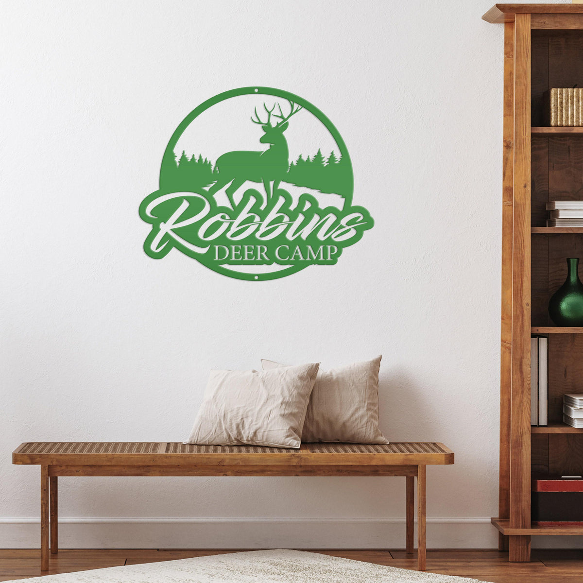 Personalized Deer Metal Sign - Hunting Sign