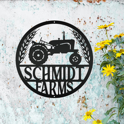 Personalized Tractor & Farm Sign