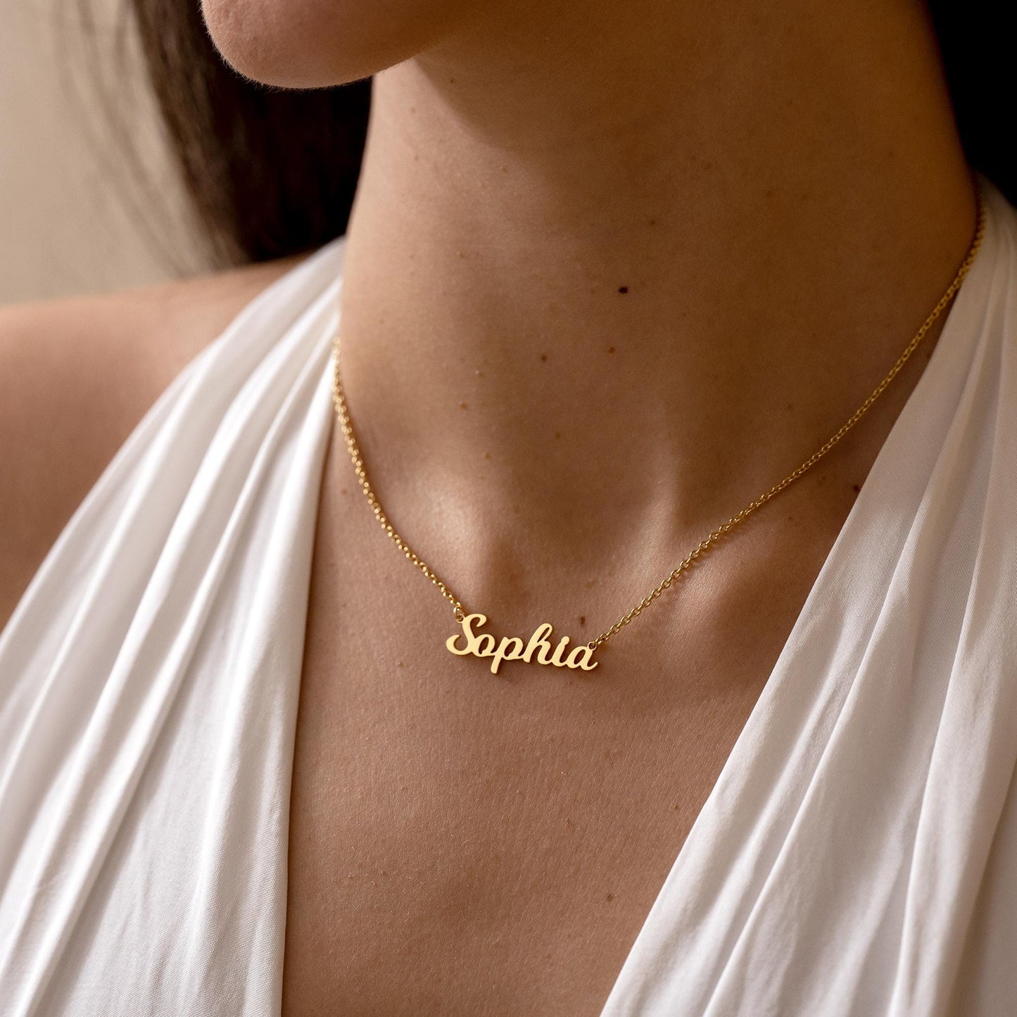 Personalized Name Necklaces, Silver Name Necklace, Gold Mama Necklace, Custom Script Name Jewelry, Birthday Gift for Her, Mothers Day Gift