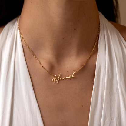Personalized Name Necklaces, Silver Name Necklace, Gold Mama Necklace, Custom Script Name Jewelry, Birthday Gift for Her, Mothers Day Gift