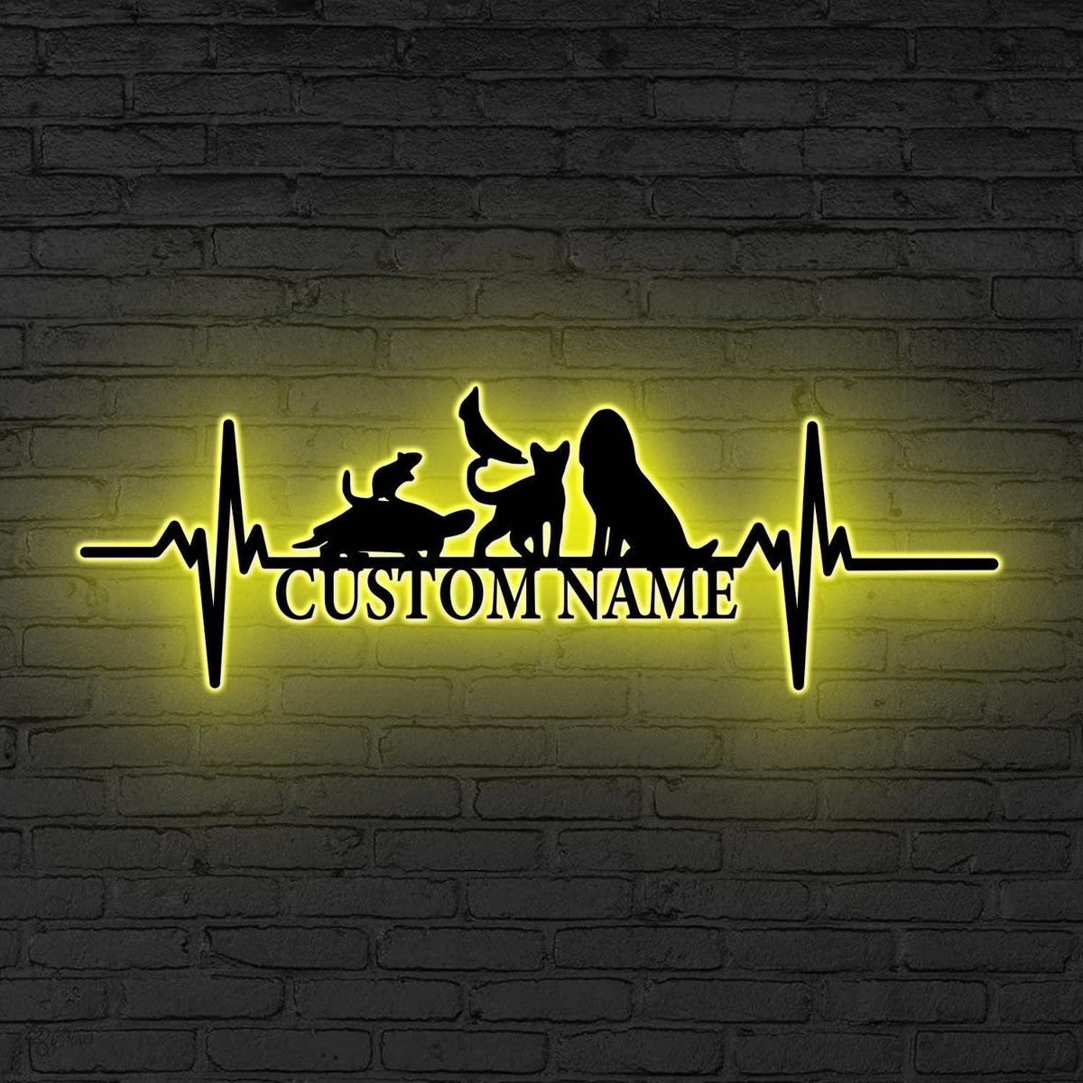 Personalized Metal Vet Sign LED, Metal Animal Care Sign, Custom Metal Veterinarian Sign, Personalized Clinic Sign, Custom Vet Clinic Decor