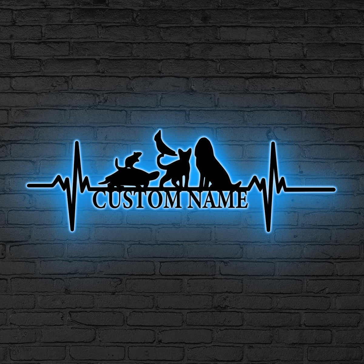 Personalized Metal Vet Sign LED, Metal Animal Care Sign, Custom Metal Veterinarian Sign, Personalized Clinic Sign, Custom Vet Clinic Decor